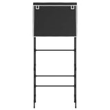 Vidaxl Storage Rack for Above Washing Machine, 2-Tier, 71x29.5x170.5 cm, Black
