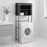 Vidaxl Storage Rack for Above Washing Machine, 2-Tier, 71x29.5x170.5 cm, Black