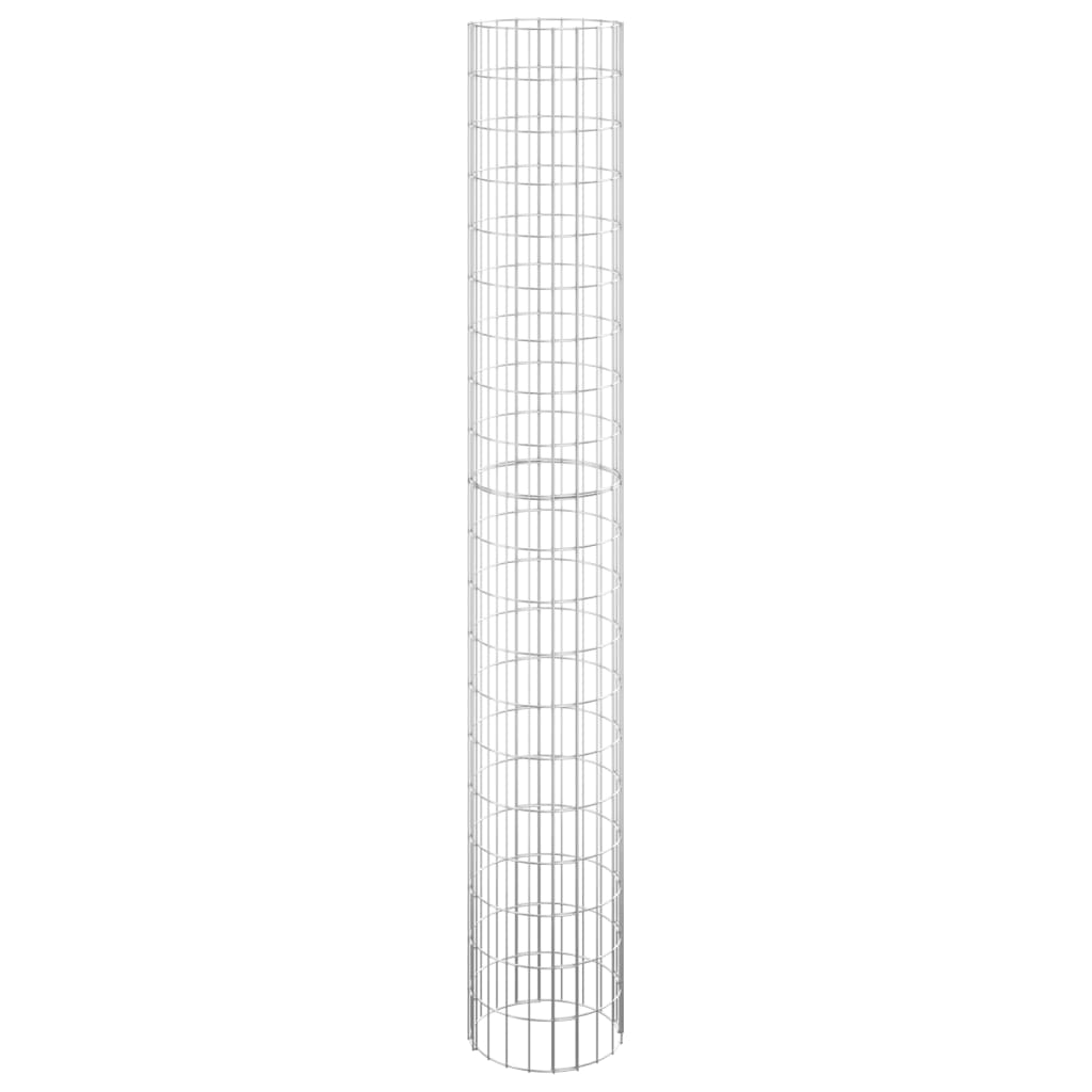 Vidaxl Gabion Polo Round Ø30x200 cm Acciaio zincato