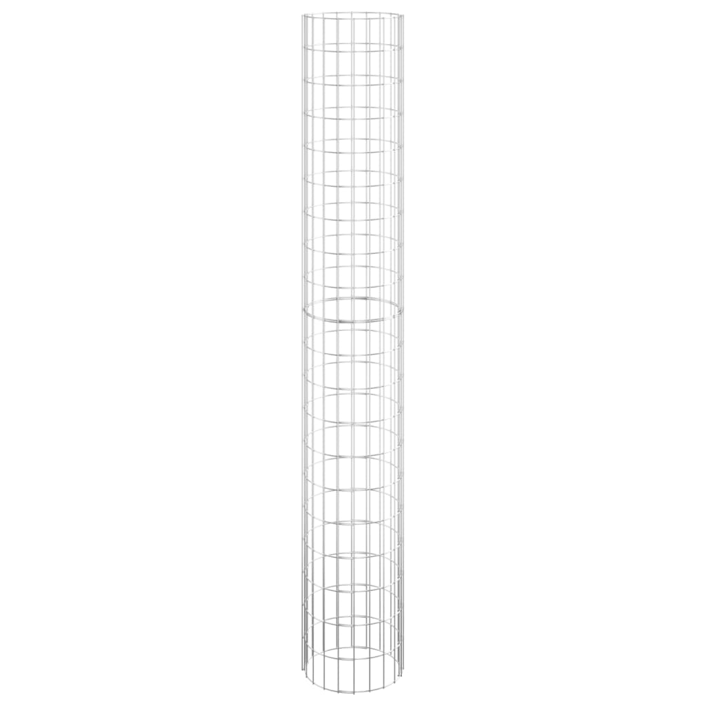 Vidaxl Gabion Polo Round Ø30x200 cm Acciaio zincato