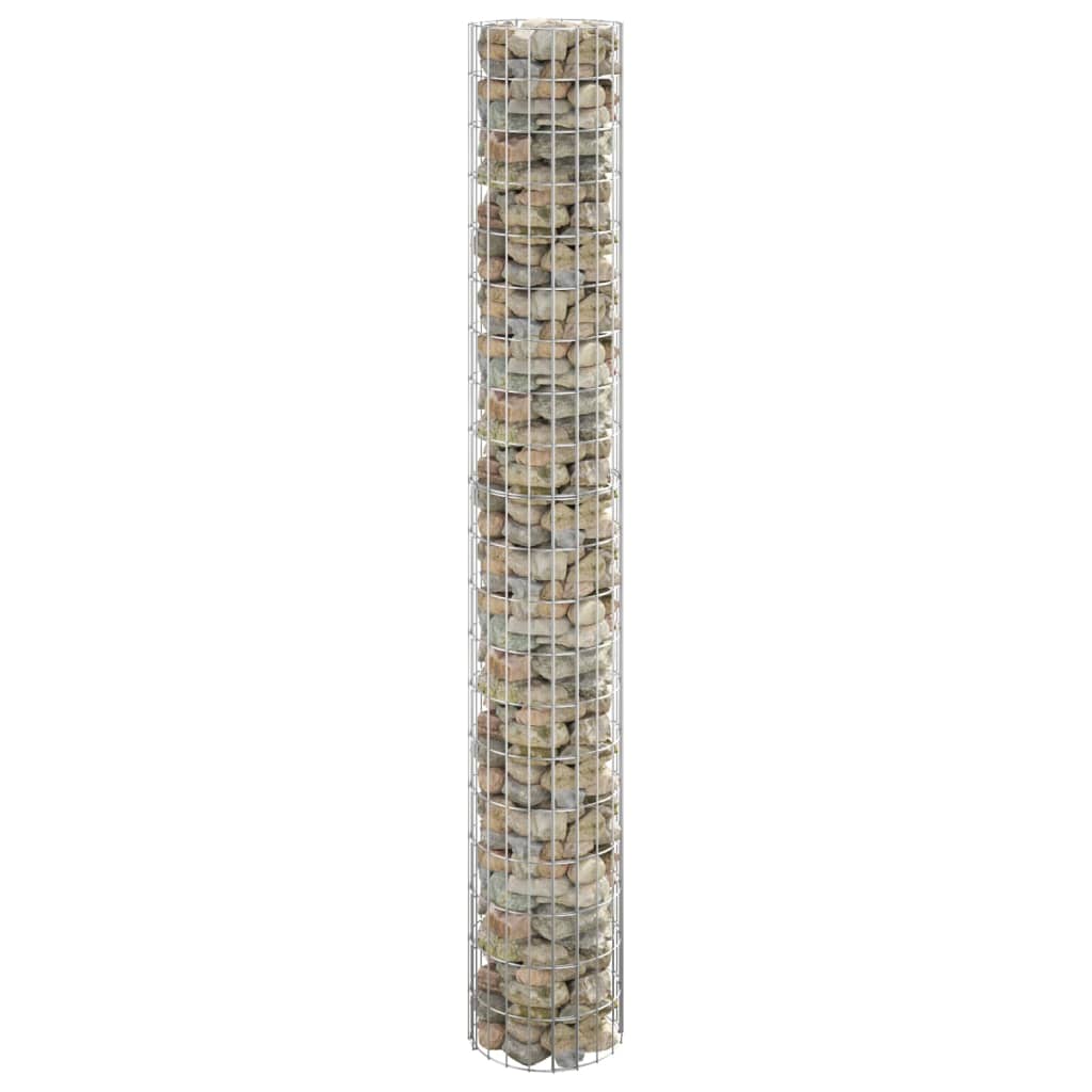 Vidaxl Gabion Polo Round Ø30x200 cm Acciaio zincato