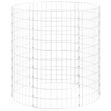 Vidaxl gabion pólo redondo Ø100x100 cm aço galvanizado
