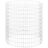 Vidaxl gabion pólo redondo Ø100x100 cm aço galvanizado