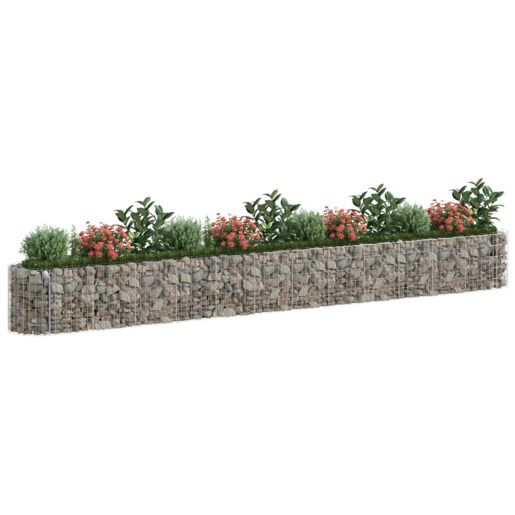 Vidaxl Gabion Fiorter ha raccolto ferro zincato 470x50x50 cm