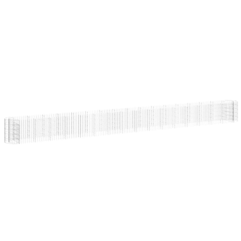 Vidaxl Gabion Fiorter ha raccolto ferro zincato 610x50x50 cm