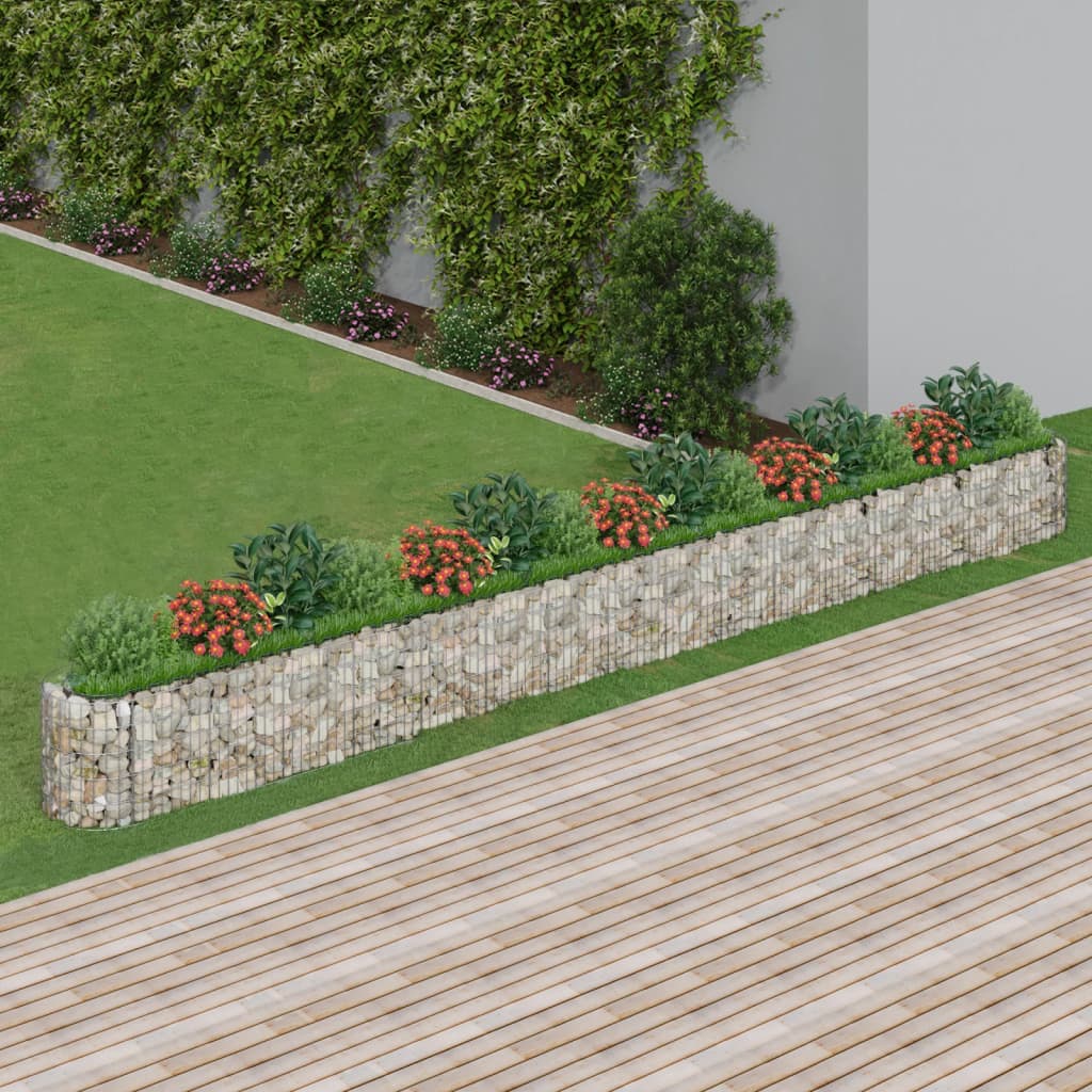 Vidaxl Gabion Fiorter ha raccolto ferro zincato 610x50x50 cm