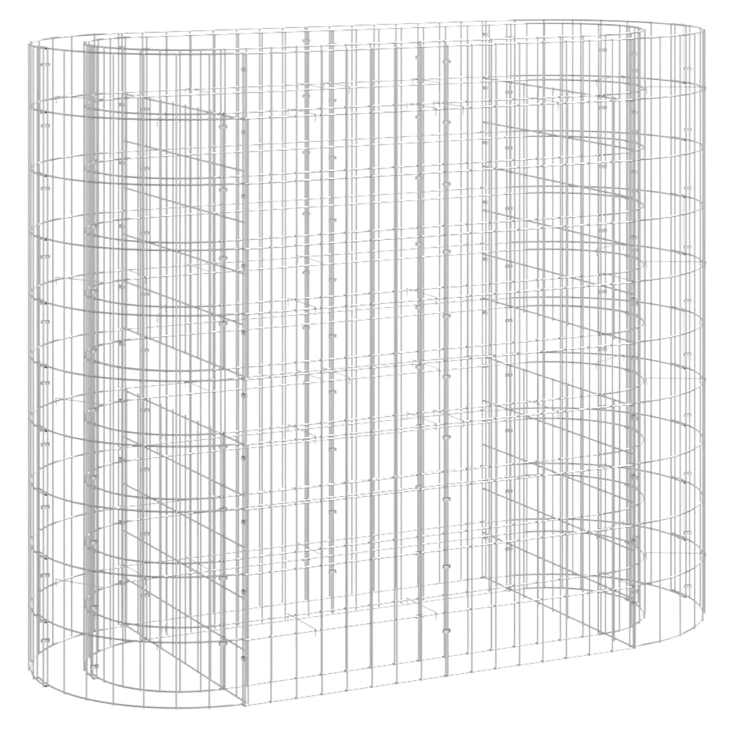 Plaopanice Vidaxl Gabion zvedla 120x50x100 cm galvanizované železo