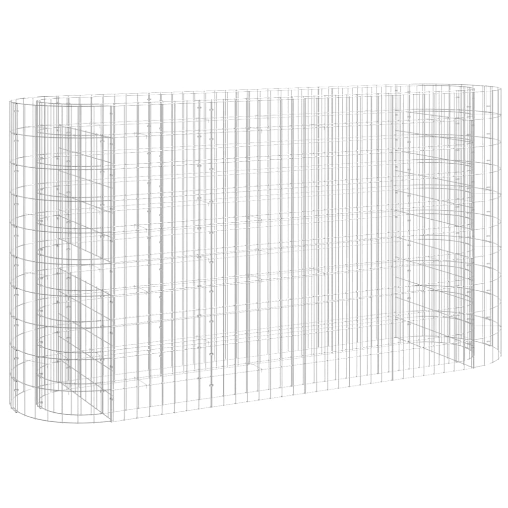 Plaopanice Vidaxl Gabion zvedla 190x50x100 cm galvanizované železo