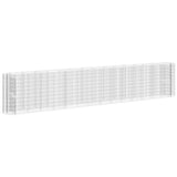 VidaXL Raised Gabion Planter 540x50x100 cm Galvanized Iron