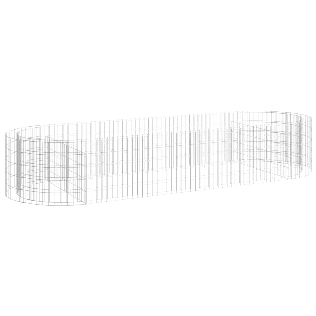 Vidaxl Gabion fioriera da 300x100x50 cm ferro zincato