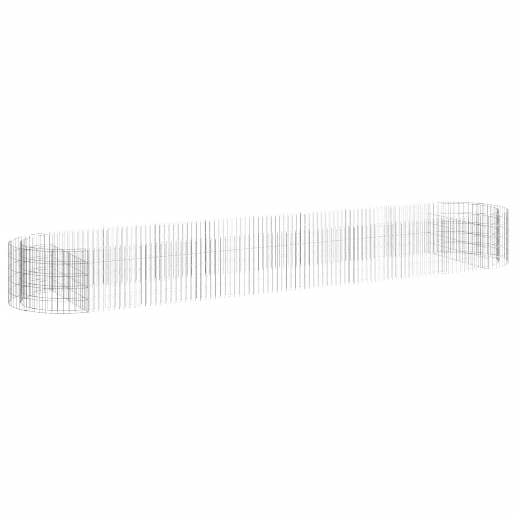 Vidaxl Gabion Fiorter ha raccolto ferro zincato 500x100x50 cm