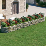 Vidaxl Gabion Fiorter ha raccolto ferro zincato 600x100x50 cm