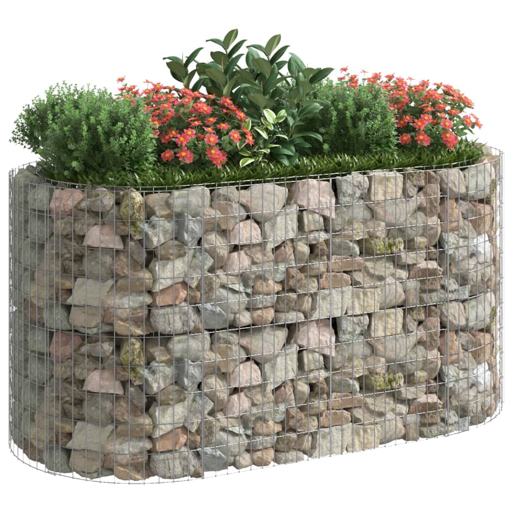 Plaopanice Vidaxl Gabion se zvýšila o 200x100x100 cm galvanizované železo