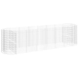 Vidaxl Gabion fioriera da 400x100x100 cm ferro zincato