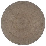 Vidaxl rug handmade around 180 cm jute gray