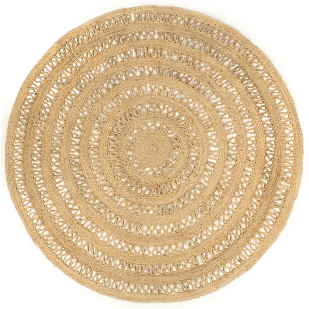 Vidaxl Rug Handmade 240 cm gebilt Jute