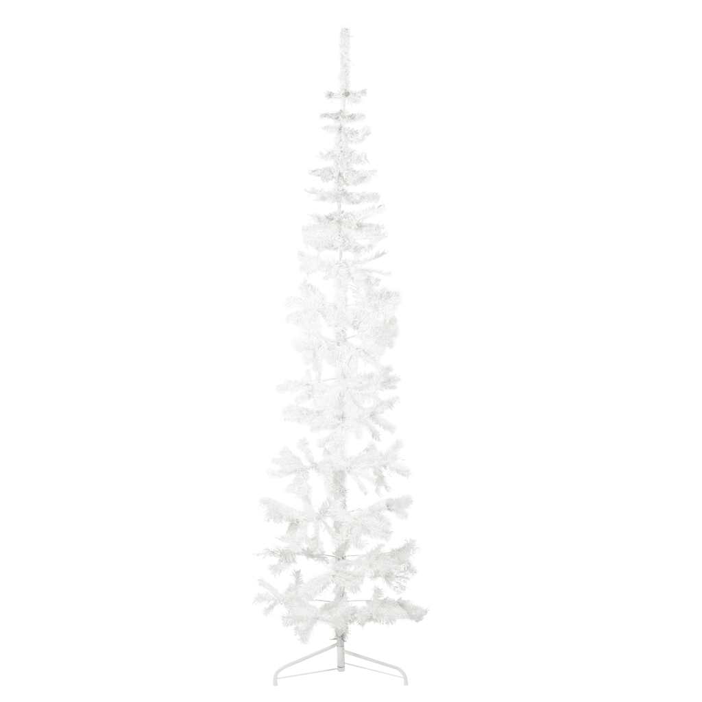 Vidaxl Kunstkerstboom Half with standard narrow 210 cm white