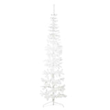 Vidaxl Kunstkerstboom Half with standard narrow 210 cm white