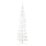 VidaXL Kunstkerstboom Half with standard narrow 240 cm white