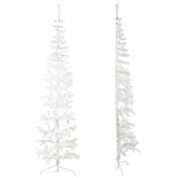 VidaXL Kunstkerstboom Half with standard narrow 240 cm white