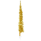 VidaXL Kunstkerstboom Half with standard narrow 210 cm gold colored