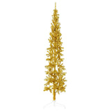 Vidaxl Kunstkerstboom połowa ze standardowym wąskim w kolorze 240 cm złota