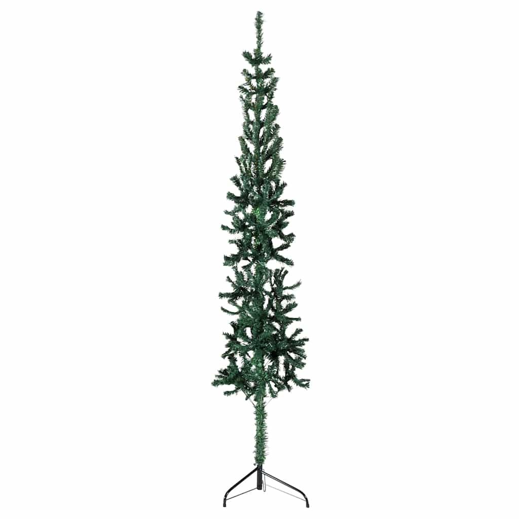 Vidaxl Kunstkerstboom Half with standard narrow 120 cm green
