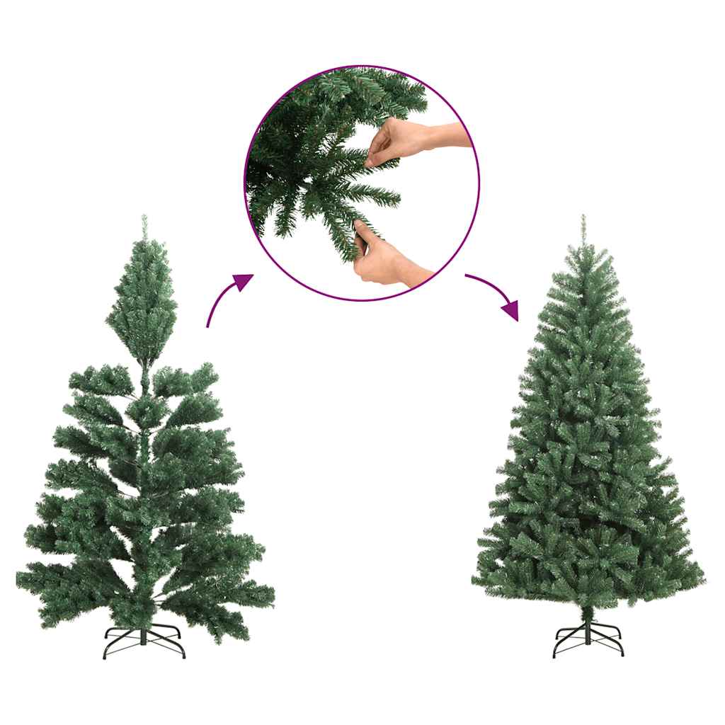 Vidaxl Kunstkerstboom Half with standard narrow 120 cm green