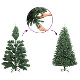 Vidaxl Kunstkerstboom Half with standard narrow 120 cm green