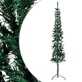 Vidaxl Kunstkerstboom Half with standard narrow 150 cm green