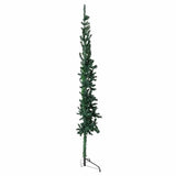 Vidaxl Kunstkerstboom Half with standard narrow 210 cm green