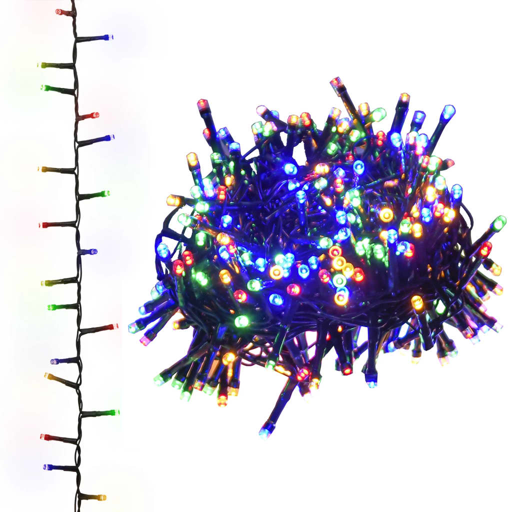 Vidaxl Light Garland kompaktní s 3000 LEDS Vícenásobné 65 m PVC
