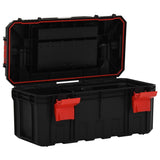 Vidaxl Toolbox 55x28x26.5 cm nero e rosso