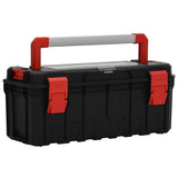 Vidaxl Toolbox 65x28x31.5 cm schwaarz a rout