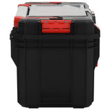 Vidaxl Toolbox 65x28x31.5 cm schwaarz a rout