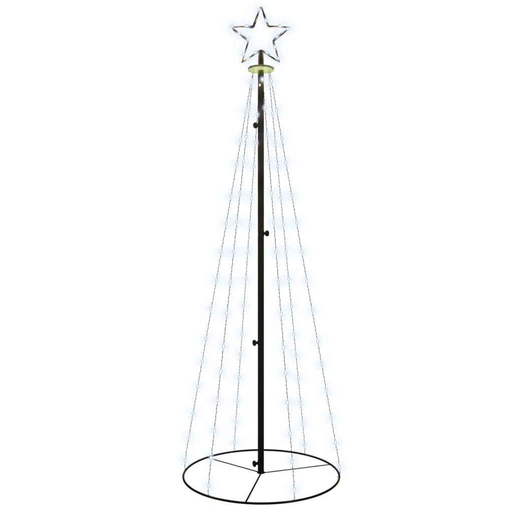 Vidaxl Kegelkerstboom 108 LEDs 70x180 cm Cold white
