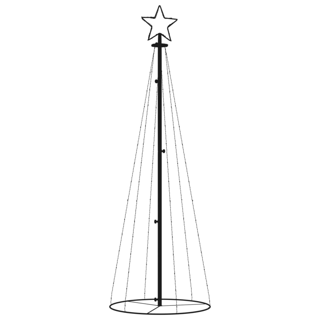 Vidaxl Kegelkerstboom 108 LEDs 70x180 cm Cold white