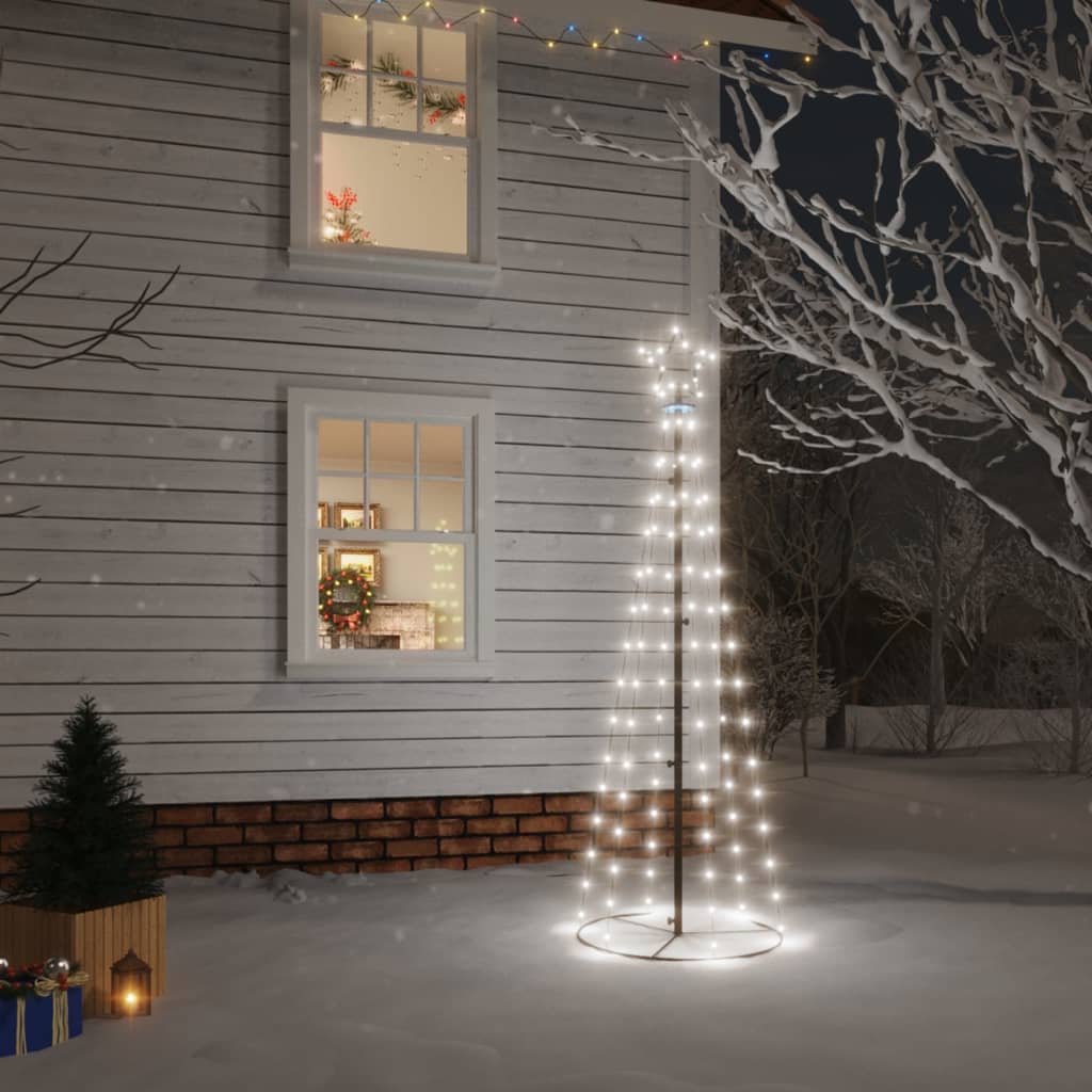 Vidaxl Kegelkerstboom 108 LEDs 70x180 cm Cold white