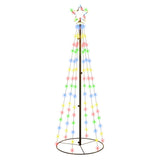 Vidaxl Kegelkerstboom 108 LEDs 70x180 cm multi -colored