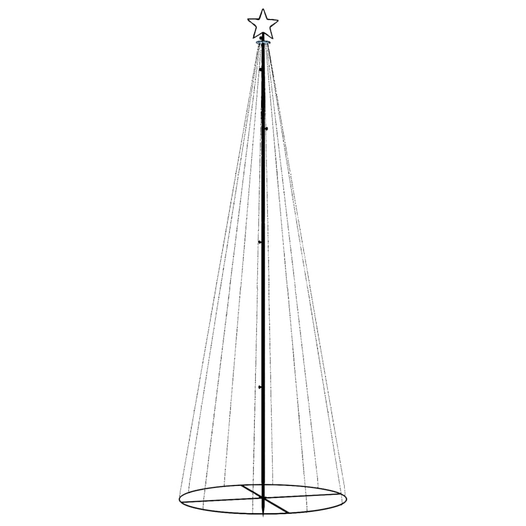 Vidaxl Kegelkerstboom 310 LEDs 100x300 cm Cold white