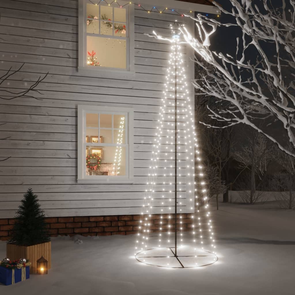 Vidaxl Kegelkerstboom 310 LEDs 100x300 cm Cold white