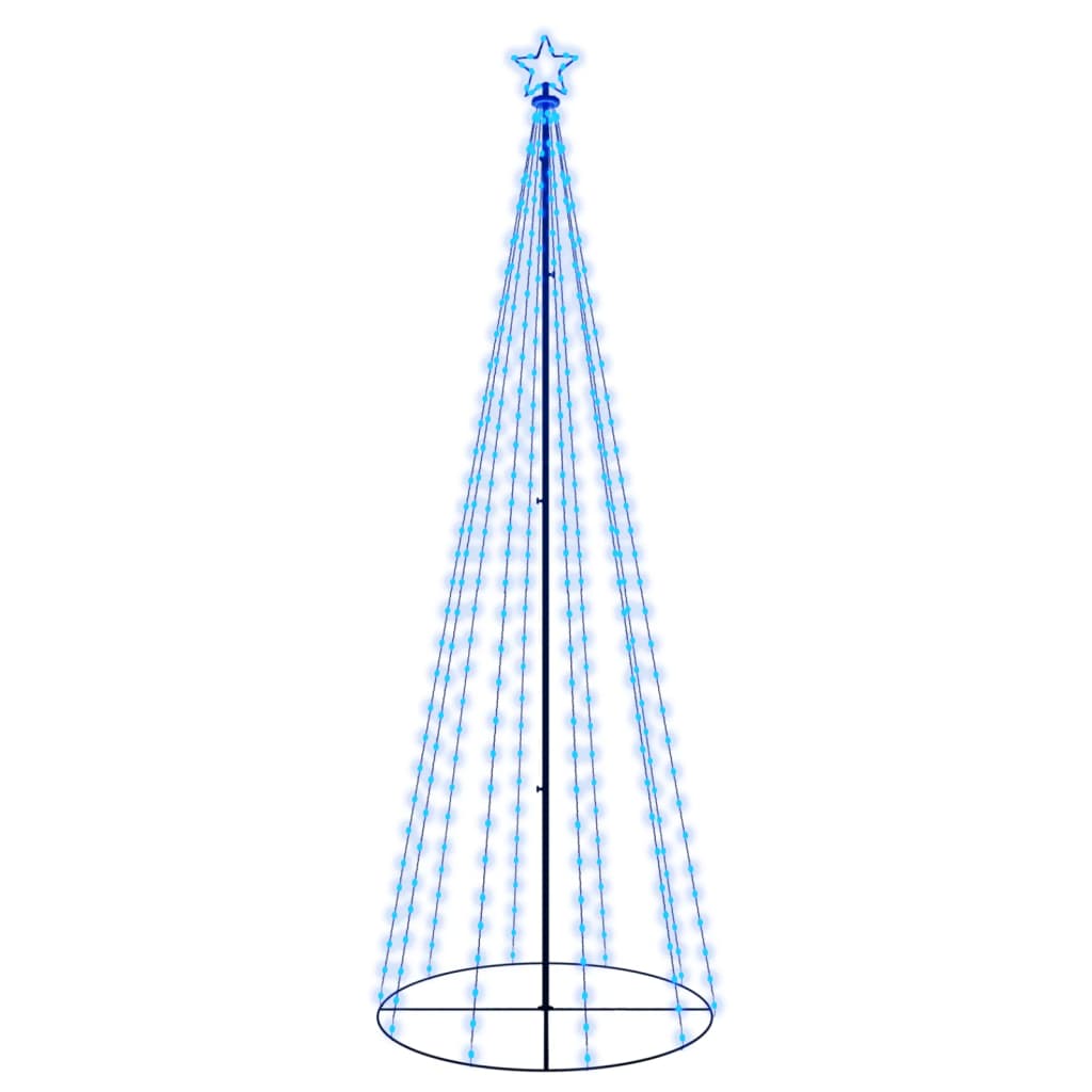 Vidaxl Kegelkerstboom 310 LEDs 100x300 cm blue