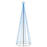 Vidaxl Kegelkerstboom 310 LEDs 100x300 cm blue