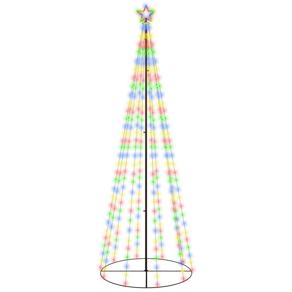 Vidaxl Kegelkerstboom 310 LEDs 100x300 cm multi -colored