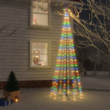 Vidaxl Kegelkerstboom 310 LEDs 100x300 cm multi -colored
