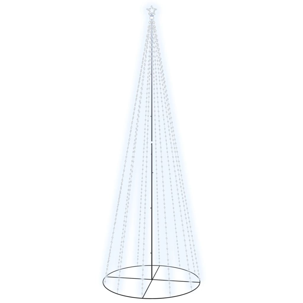 Vidaxl Kegelkerstboom 732 LEDs Cold white 160x500 cm