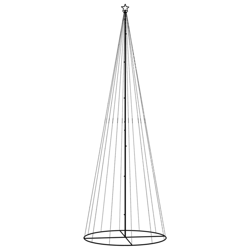 Vidaxl Kegelkerstboom 732 LEDs Cold white 160x500 cm