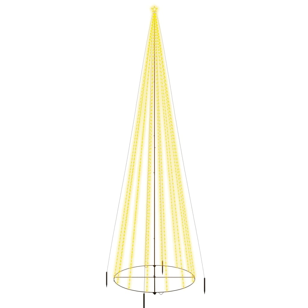 Vidaxl Kegelkerstboom 1134 LEDs warm white 230x800 cm