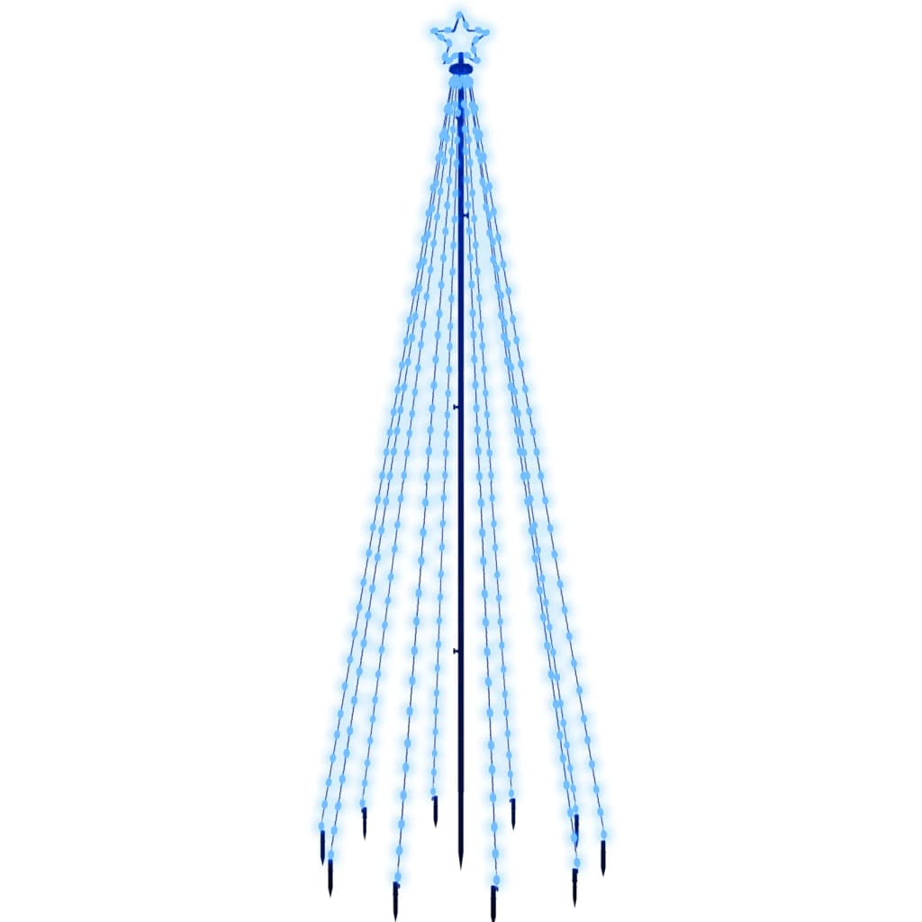Vidaxl Christmas tree with ground pin 310 LEDs blue 300 cm