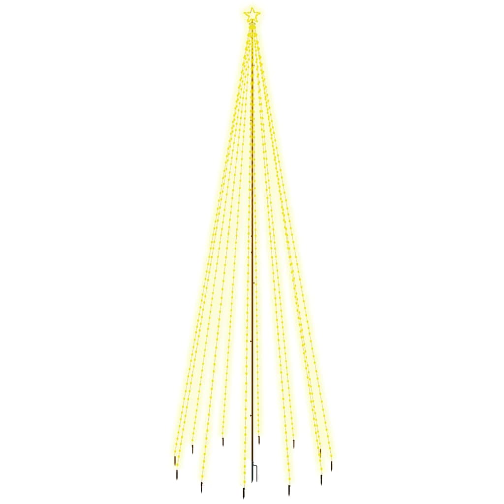 Vidaxl Christmas tree with ground pin 732 LEDs warm white 500 cm